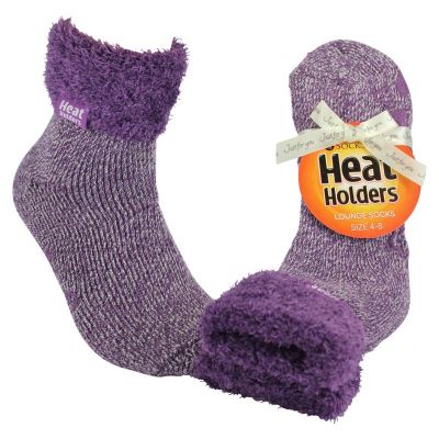 Heat Holders Ladies lounge socks 4-8 lila mauve/cream 1 paar - Kleding/ondergoed