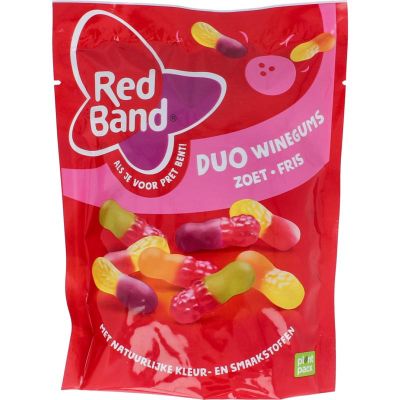 Red Band Winegums duo zoet fris Red Band Winegums duo zoet fris 215 gram - Snoepgoed