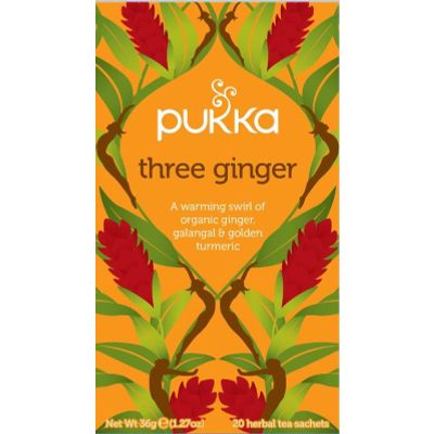 Pukka Org. Teas Three ginger 20 zakjes - Thee