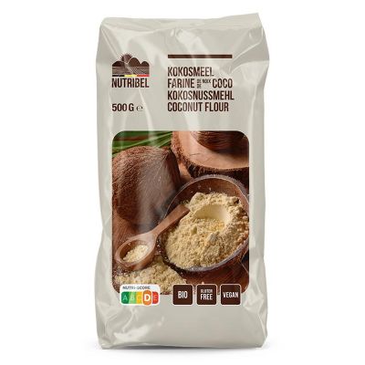 Nutribel Kokosmeel glutenvrij bio Nutribel Kokosmeel glutenvrij bio 500 gram - Voeding