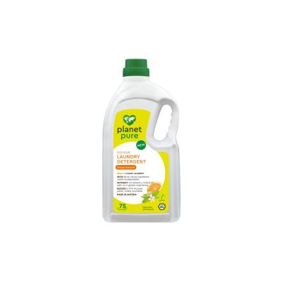 Planet Pure Wasmiddel vloeibaar gekleurde was orange 3 liter - Wasmiddel