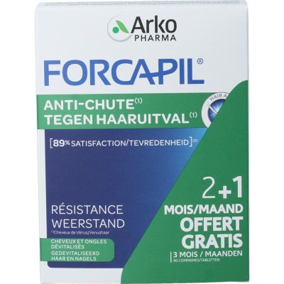 Forcapil Tegen haaruitval prom Forcapil Tegen haaruitval prom 90 tabletten - Fytotherapie