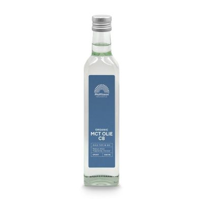 Mattisson MCT olie C8 - coconut pure - 99% caprylic acid bio Mattisson MCT olie C8 - coconut pure - 99% caprylic acid bio 500 Milliliter - Overige vitaminen/mineralen