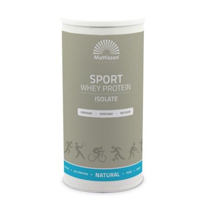 Mattisson Whey protein isolate sport 500 gram - Overige vitaminen/mineralen