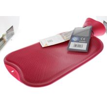 Foto van Fashy Kruik warm water zak cranberry dubbele rib