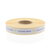 Foto van Strooketiket kuur geheel afmaken 30 x 7 mm
