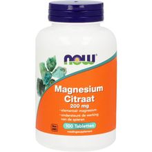 Foto van NOW Magnesium citraat 200 mg