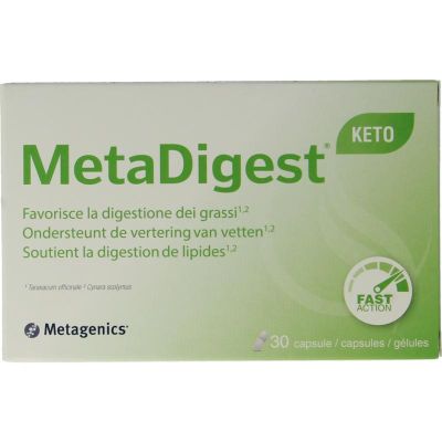 Metagenics Metadigest keto 30 capsules - Overige vitaminen/mineralen