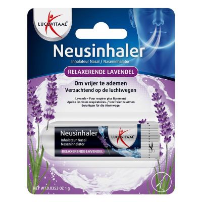Lucovitaal neusinhaler relax lavendel - Neus/inhalatie