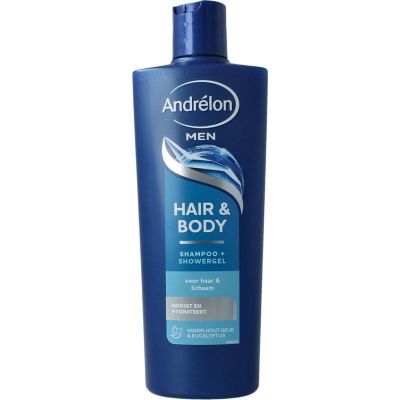 Andrelon Shampoo men hair & body 400 Milliliter - Shampoo