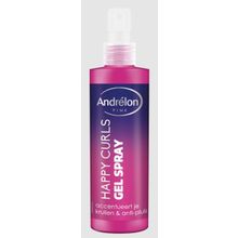 Foto van Andrelon Pink gelspray shape your curls