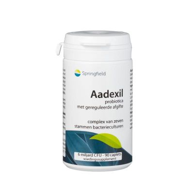 Springfield Aadexil probiotica 6 miljard Springfield Aadexil probiotica 6 miljard 90 capsules - Overige vitaminen/mineralen