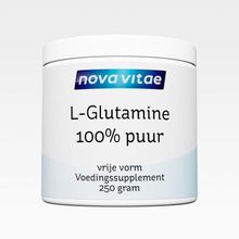 Foto van Nova Vitae L-Glutamine 100% puur