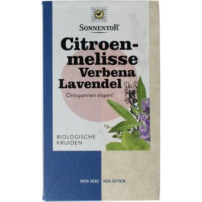 Foto van Sonnentor Citroenmelisse - verbena - lavendel bio