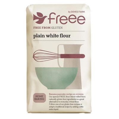 Doves Farm Witte bloem glutenvrij Doves Farm Witte bloem glutenvrij 1000 gram - Brood en bakmixen