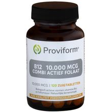 Foto van Proviform Vitamine B12 10.000mcg combi actief folaat