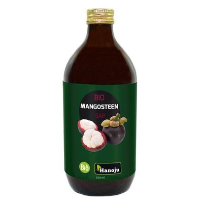Hanoju Bio mangosteen puree Hanoju Bio mangosteen puree 500 Milliliter - Overig reform/levensmiddelen