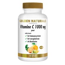 Foto van Golden Naturals Vitamine C 1000 mg puur