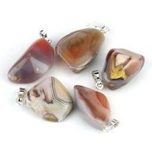 Foto van Steengoed Agaat Botswana roze hanger