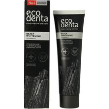 Foto van Ecodenta Tandpasta whitening houtskool extra black