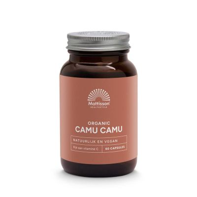 Foto van Mattisson Biologische camu camu 500 mg