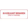 Afbeelding van Strooketiket koelkast bew niet vriesvak 30 x 7 mm