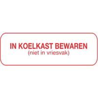 Strooketiket koelkast bew niet vriesvak 30 x 7 mm