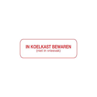 Strooketiket koelkast bew niet vriesvak 30 x 7 mm 1000 stuks - 