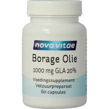 Foto van Nova Vitae borage olie 1000mg gla 20%