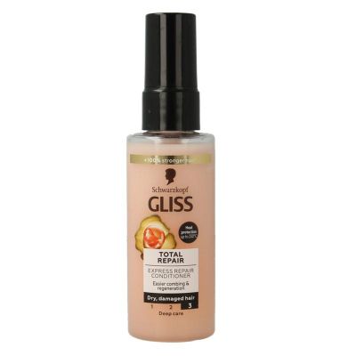 Gliss Kur Anti-klit spray total repair 19 mini Gliss Kur Anti-klit spray total repair 19 mini 70 Milliliter - Conditioner