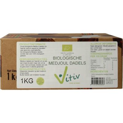 Vitiv Dadels medjoul doosje 1 kilogram - Overig reform/levensmiddelen