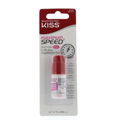 Kiss Nail glue max speed pink