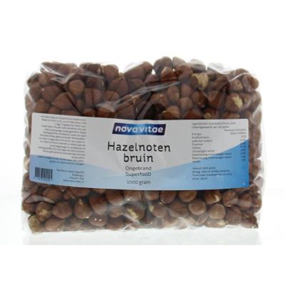 Nova Vitae Hazelnoten bruin ongebrand raw 1 kilogram - Overig reform/levensmiddelen