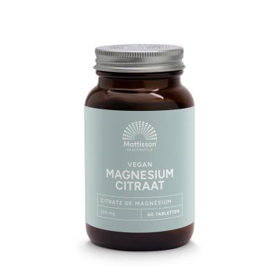 Mattisson Magnesium citraat 200mg Foto van Mattisson Magnesium citraat 200mg