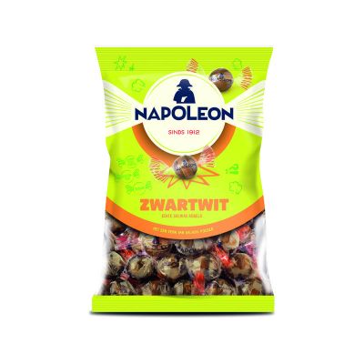 Zwart/wit kogels 150 gram - Snoep en chocola