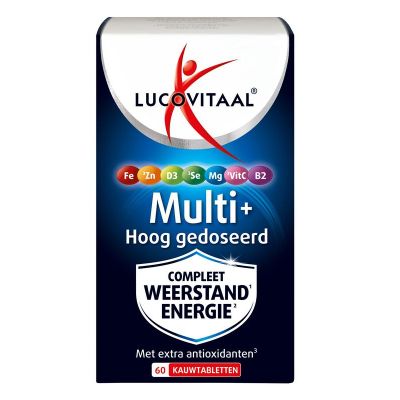 Lucovitaal Multi+ weerstand hoog gedoseerd 60 kauwtabletten - Vitamine multi