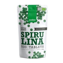 Foto van bio spirulina 500mg Purasana