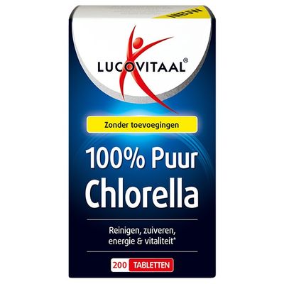 Lucovitaal Chlorella 100% puur 200 tabletten - Fytotherapie