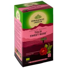 Foto van Organic India Tulsi sweet rose thee bio