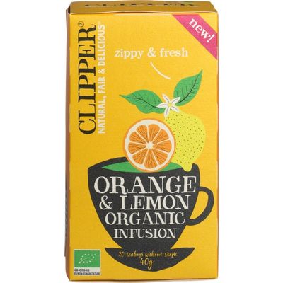 Clipper Orange & lemon infusion bio