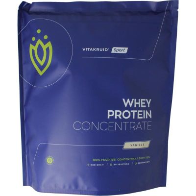 Vitakruid Whey protein vanille Vitakruid Whey protein vanille 900 gram - Sportvoeding