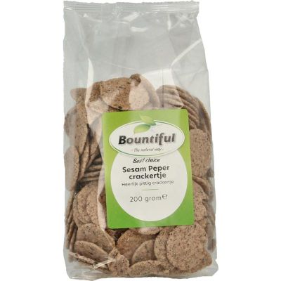 Foto van Bountiful Sesame pepper cracker