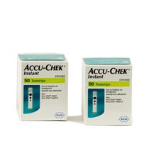 Foto van Accu Chek Instant teststrips 2x50 stuks