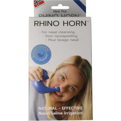 Rhino Horn Neusspoeler blauw 1 stuk - Neus/inhalatie