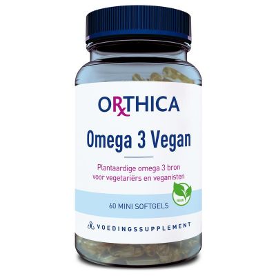 Orthica Omega-3 vegan Orthica Omega-3 vegan 60 softgels - Vetzuren