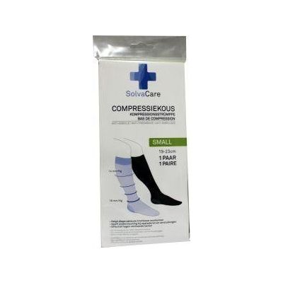 Solvacare Compressiekous zwart S 19 - 23 cm