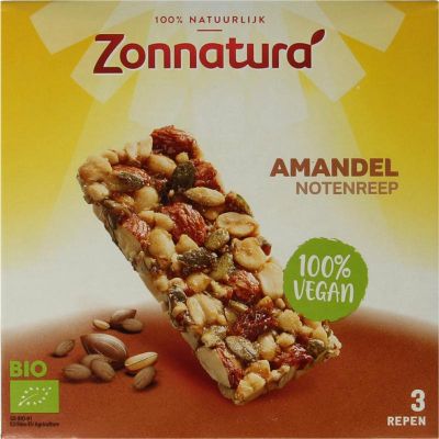 Zonnatura Muesli notenmix reep amandel 3 stuks - Ontbijtgranen