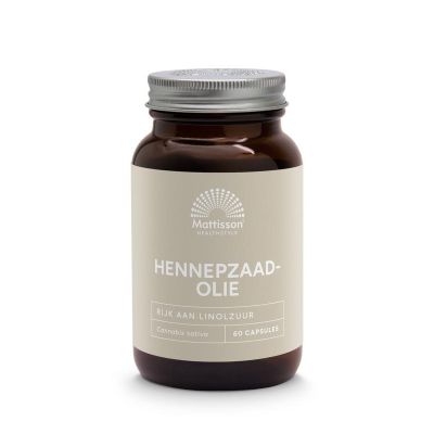 Mattisson Hennepzaadolie 1000mg Mattisson Hennepzaadolie 1000mg 60 capsules - Overige vitaminen/mineralen