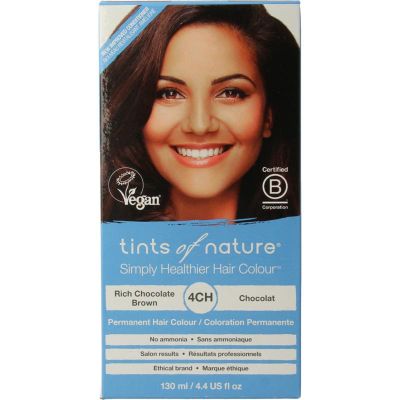 Tints Of Nature 4CH chocolade Tints Of Nature 4CH chocolade 130 milliliter - Haarkleuring