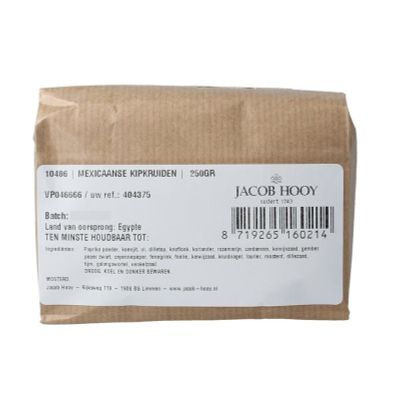 Jacob Hooy Mexicaanse kipkruiden 250 gram - Kruiden
